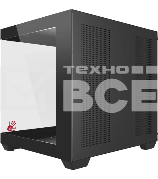 Компьютерный корпус Bloody CC-121 черный без БП mATX 7x120мм 1xUSB 2.0 1xUSB 3.0 audio