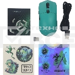 Мышь беспроводная/проводная Raskat MG006TR зеленый, 26000 dpi, радиоканал, Bluetooth, USB, кнопки - 6, фото5