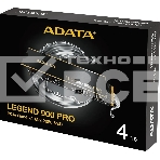 Накопитель SSD ADATA LEGEND 900 PRO, 4000Gb, M.2(22x80мм), NVMe 1.4, PCIe 4.0 x4, 3D NAND, R/W 7400/6500Mb/s, IOPs н.д./н.д., TbW 2400, DWPD 0.3 (5 лет), фото2