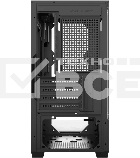 Компьютерный корпус Bloody CC-123 черный без БП mATX 8x120мм 2xUSB2.0 1xUSB3.0 audio bott PSU