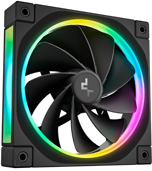 Вентилятор для корпуса Deepcool FL12R Reverse ARGb 120х120x25 черный 4-pin 33.9дБ (R-FL12R-BKAPN1-G)