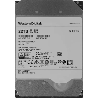 Жесткий диск Western Digital HDD Server Ultrastar DC HC570 WUH722222ALE6L4 22TB 7200rpm SATA-III 512Mb 3.5'