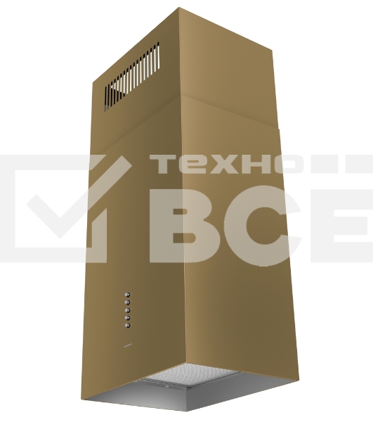 Вытяжка пристенная островная Maunfeld Bath Isla 401 золотой, 40 см, 1150 куб. м/ч, 52 дБ