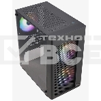 Корпус MiniTower Aerocool / Formula HEXFORM-G-BK-v2 (mATX, стекло, сетка, USB3.0x1, USB2.0x2, 3x120mm FRGB fans) (4711099471799), фото5