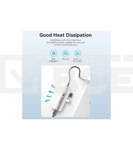 Мультифункциональный хаб Vention USB Type C 6 в 1