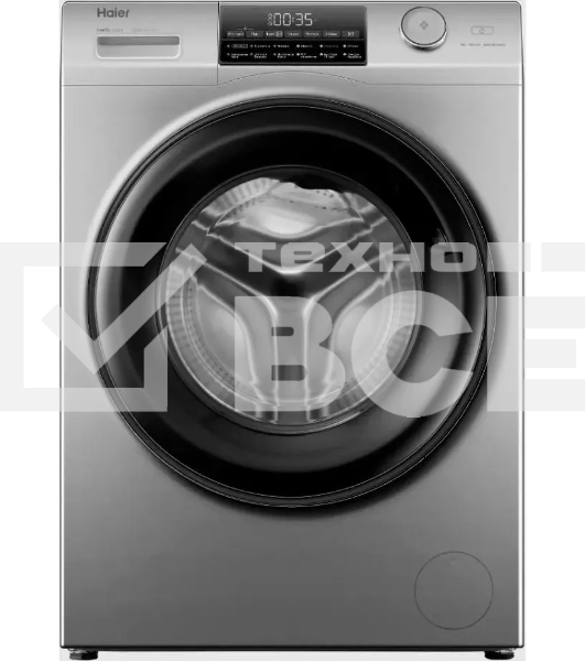 Стиральная машина Haier HW90-BP14959S серебристый, загрузка фронтальная 9 кг, 1400 об/мин, класс: A+++