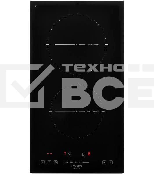 Индукционная варочная поверхность Hyundai HHI 3751 BG независимая, черный