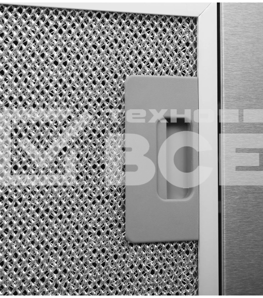 Вытяжка встраиваемая Hyundai HBB 6033 IX нержавеющая сталь управление: кнопочное (1 мотор)