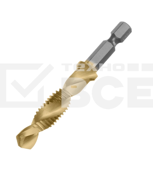 Сверло-метчик Denzel М10 х 1,5 мм, Р6М5