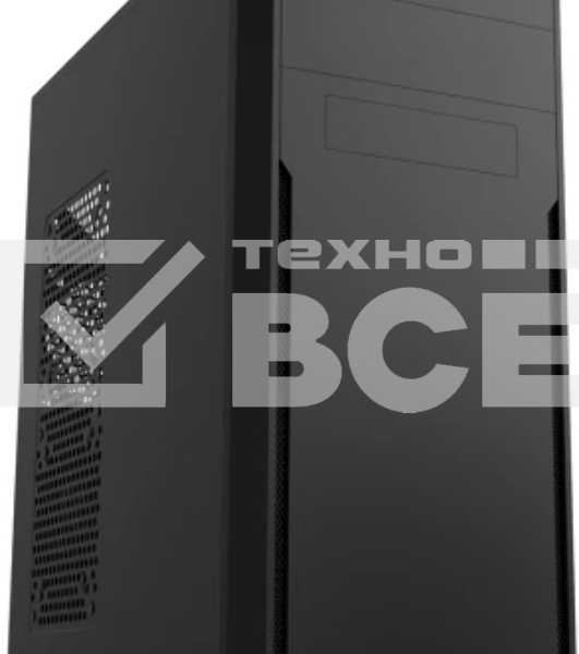 Компьютерный корпус c блоком питания 500 Ватт/ Case Foxline FL-302-FZ500R ATX case, black, w/PSU 500W 12cm, w/2xUSB 2.0, w/pwr cord, w/o FAN