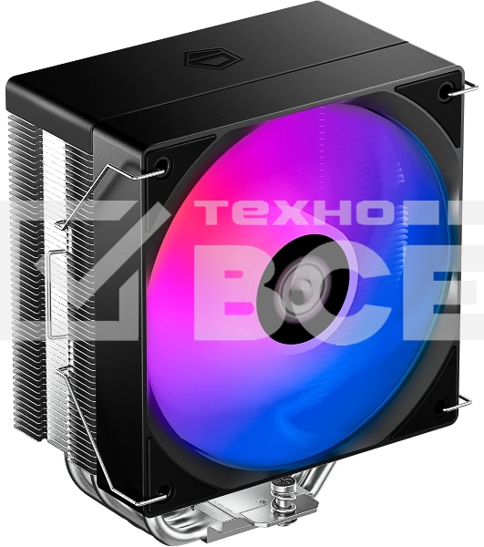 Кулер для процессора ID-COOLING SE-214-XT V2 LGA1851/1700/1200/115X/AM5/AM4 (16шт/кор, TDP 200W, PWM, 4 тепл.трубки прямого контакта, FAN 120мм, Random Spectrum Lighting) RET