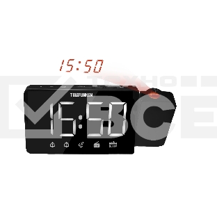 Радиочасы с будильником TELEFUNKEN TF-1709 (черный с белым)