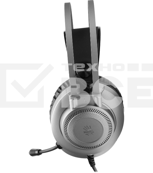 Гарнитура проводная с микрофоном A4Tech Bloody J200S серый 2м мониторные USB оголовье (J200S)