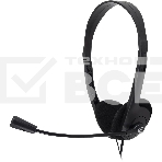 Гарнитура проводная Oklick HS-M143VB черный 1.8м накладные оголовье, фото 1