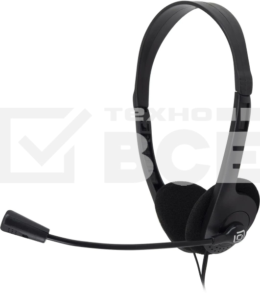 Гарнитура проводная Oklick HS-M143VB черный 1.8м накладные оголовье