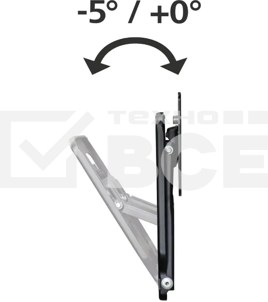 Кронштейн для телевизора Hama H-118110 черный, 75'-75' макс. 50 кг, настенный, поворотно-выдвижной и наклонный