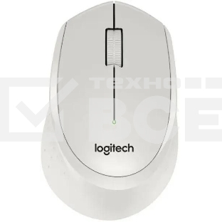 Мышь беспроводная Logitech M330 SILENT PLUS белый, 1000 dpi, радиоканал, USB, кнопки - 3