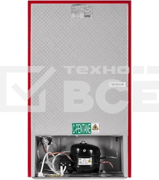 Холодильник Maunfeld MFF83RR красный однокамерный 85л