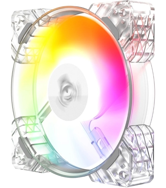 Вентилятор в корпус ALSEYE N12-W FAN 120mm, 700~1800rpm, 25.98~64.46CFM, 17.4~34.8dBA, PWM, WHITE, RTL