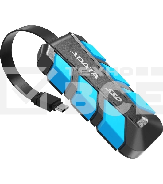 Внешний SSD ADATA SC740, 500 Gb, USB 3.2 Gen 2 Type-C, R/W 1050/1000, синий