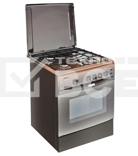 Плита газовая Gefest ПГ 1200 С6 К19 коричневый, конфорок 4 шт, духовка 63 л, 60 см x 85 см x 60 см