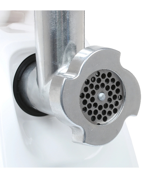 Мясорубка электрическая Аксион М35.03 белый, 1500 Вт, 1.7 кг/мин, реверс, защита от перегрузки, насадки - 4