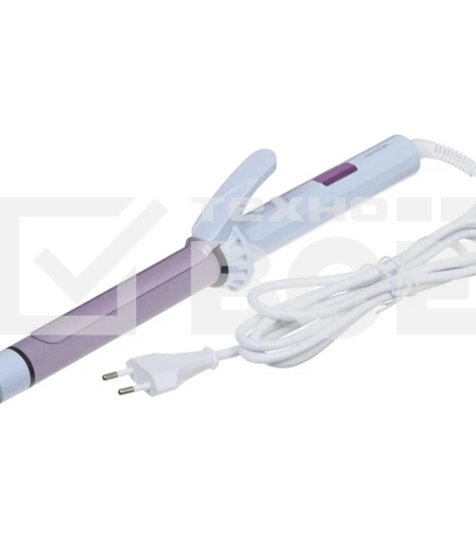 Щипцы для завивки волос Centek CT-2096 белый/сиреневый, 25 мм, 210 °C, 5 режимов