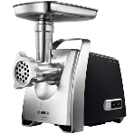 Мясорубка электрическая Bosch MFW68640 черный, 2200 Вт, 4.3 кг/мин, реверс, металлический лоток, насадки - 5, фото 1