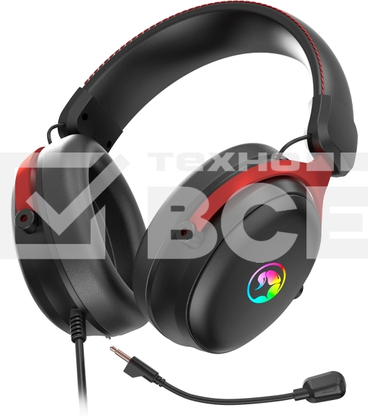 Гарнитура Marvo HG9076 Tactic X чёрный, проводная, USB, подсветка