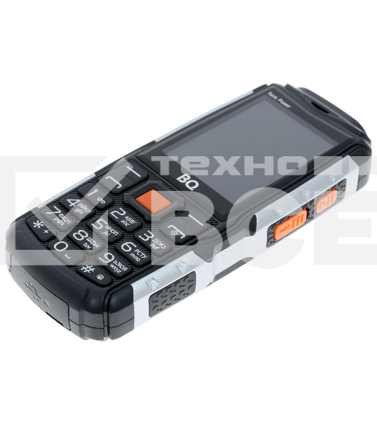 Мобильный телефон BQ 2430 Tank Power черный/серебристый