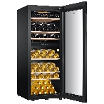 Винный шкаф Haier FWC77GDAE1 черный, 190 л, 2 отсека, 77 бут., класс A, фото5