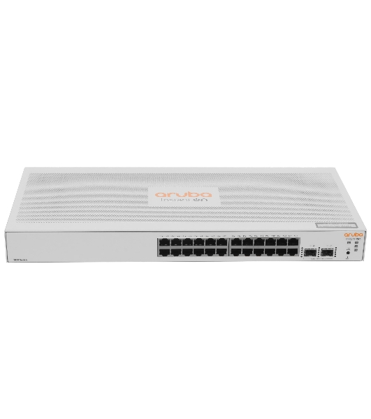 Коммутатор HPE Instant On 1830 24G 2SFP, 24×1 Гбит/с + 2×1 Гбит/с SFP, настраиваемый