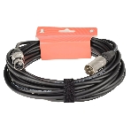 Кабель микрофонный FORCE FMC-05/10XLR (M) - XLR (F), высококачественный балансный, малошумящий с проводниками из безкислородной меди OFC, диаметр 6 мм, профессиональные металлические разъемы, длина 10 м, цвет черный, фото3
