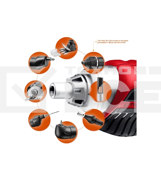 Отвертка аккумуляторная Зубр ViX ЗО-Е-3.6 Ли 3.6 В, в коробке с 10 битами