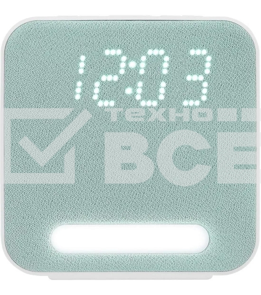 Радиобудильник Harper HCLK-2060 зеленый LED подсв:белая часы:цифровые AM/FM