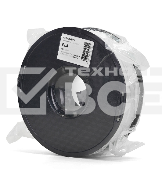 Филамент Crown Micro CM-FILPLA001W PLA 1.75 1кг белый
