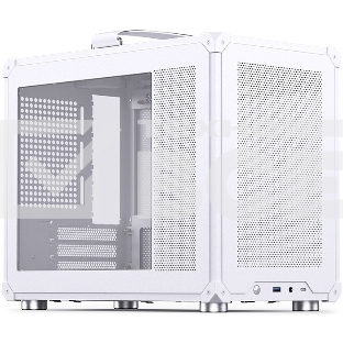 Корпус без блока питания JONSBO C6 MAX Handle, Mini-Tower, TG, no fan, 1xUSB-A 3.0 + 1xUSB-C 3.1, mATX, mITX White
