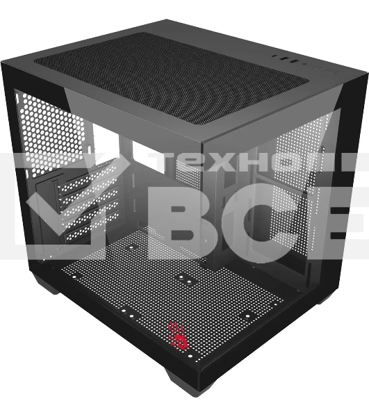 Компьютерный корпус Bloody CC-121 черный без БП mATX 7x120мм 1xUSB 2.0 1xUSB 3.0 audio