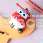 Точилка для карандашей механическая Deli EH517 Super Wings 1 отверстие пластик красный коробка (упак.:1шт), фото5