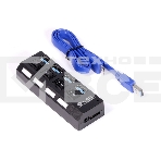 USB-хаб Smartbuy (SBHA-7304-B) USB 3.0 хаб + выкл., 4 порта, черный, фото3