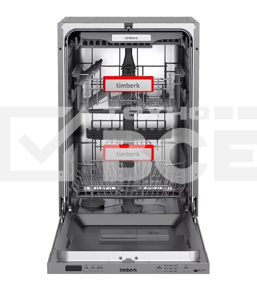 Посудомоечная машина Timberk Set&Dry T-DW45BI103 серебристый (узкая)