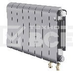 Радиатор биметаллический Royal Thermo Infinity 300 Silver Satin VR80 - 8 секц., фото 1