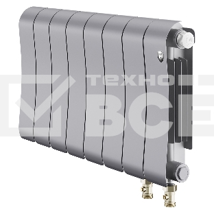 Радиатор биметаллический Royal Thermo Infinity 300 Silver Satin VR80 - 8 секц.