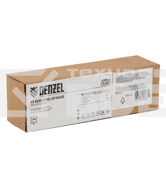 Нож шнека для льда Denzel IR-200, диаметр 200 мм, комплект 2 шт