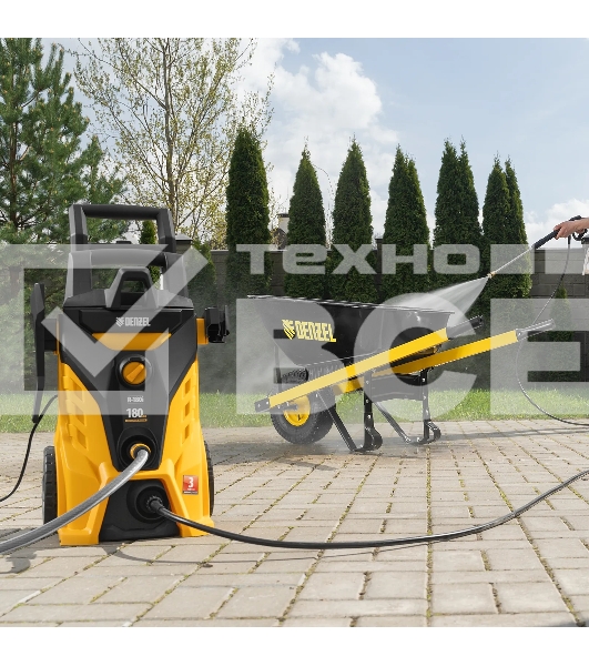 Моечная машина высокого давления Denzel R-180i 2400 Вт, 180 бар, 7,5 л/мин, асинх. двиг.