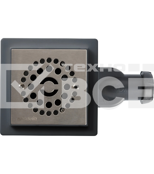 Трап точечный WIRQUIN Venisio Compact с решеткой 115*115