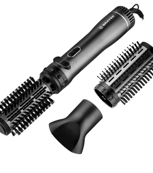 Фен-щетка Brayer BR3137 черный, 1000 Вт, 38/50 мм