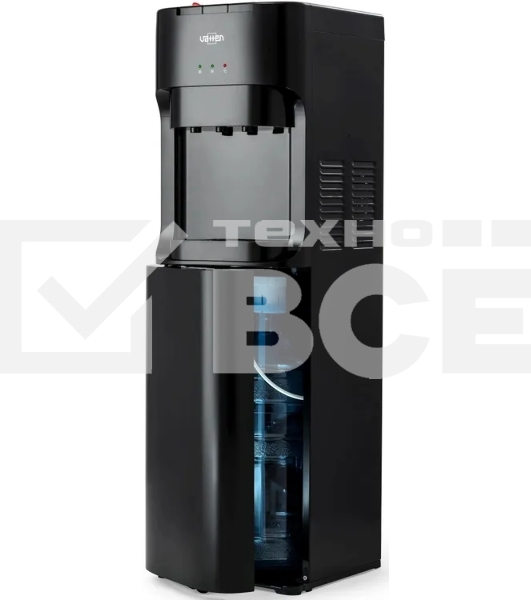 Кулер для воды Vatten L45NK, нижняя загрузка, нагрев 90 °С, охлаждение 10 °С, черный