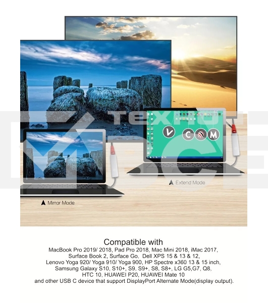 Кабель USB3.1 CM-HDMI 1.8M CU423MC-1.8M VCOM