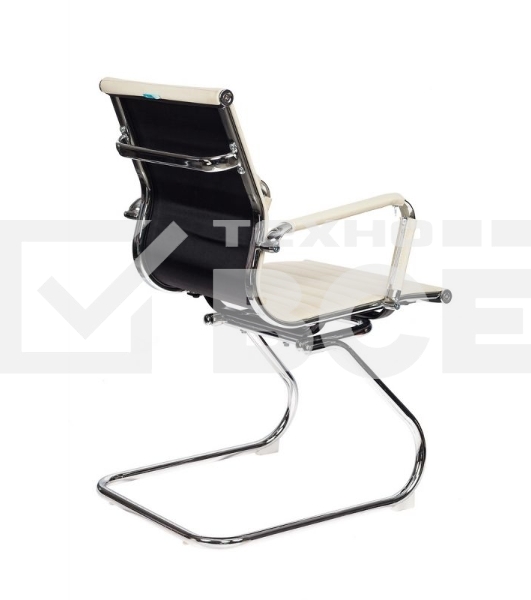 Кресло компьютерное Бюрократ CH-883-LOW-V/IVORY низкая спинка слоновая кость искусственная кожа